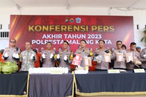 Polresta Malang Kota Berhasil Mengungkap 1.086 Kasus Sepanjang Tahun 2023