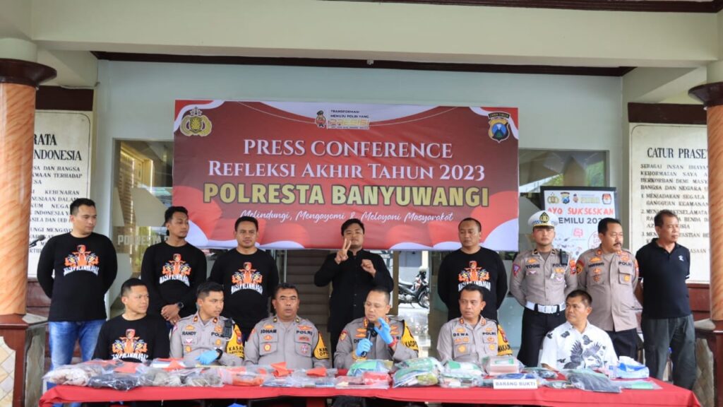 Refleksi Akhir Tahun 2023, Polresta Banyuwangi Selesaikan 556 Kasus Dengan Restorative Justice